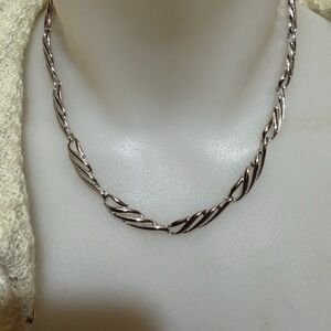 Vintage Trifari Silver Link Necklace